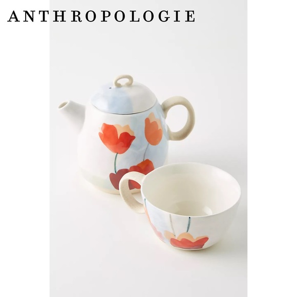 Anthropologie Other - Anthropologie Tulip Tea-For-One Cup